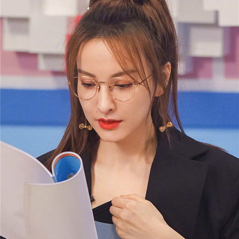 Ultralight Metal Anti Blue Light Glasses Women Men Vintage R