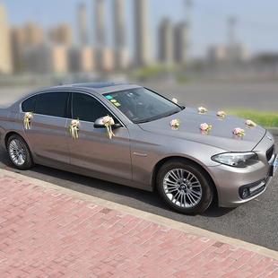 结婚仿真花玫瑰副婚车装 车头花布置结婚庆用品实价 饰D642套装