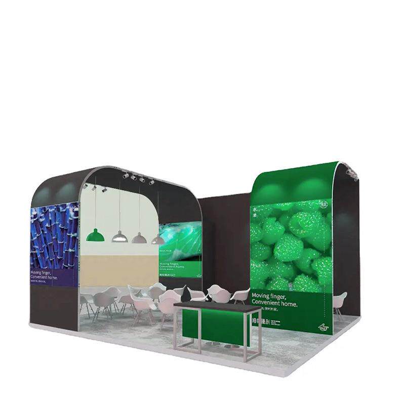 外贸展位布展便携式轻量化大展台设计搭建展览摊位装修便携式展台