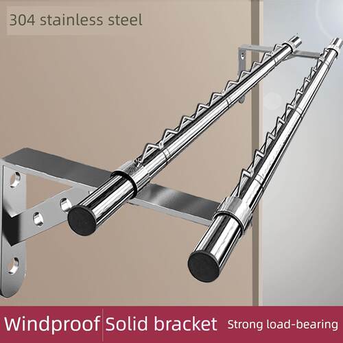 304防风三角晾衣架阳台晾衣架晾衣架晾衣架墙不锈钢晾衣架窗外侧