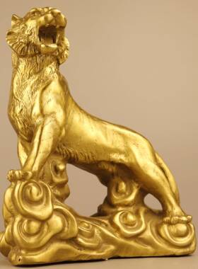 杨铜记 铜虎 铜虎 铜老虎 家居办公室 腾云虎 云上虎