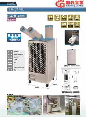 冬夏 工业移动空调 工业冷气机 工业冷风机 压缩机制冷SAC-45