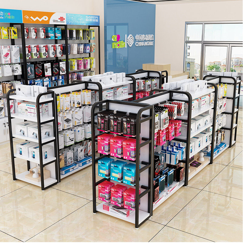 超市货架中岛展示柜零食饰品挂钩架手机配件展架中岛架双面展示架,住宅家具,折叠桌,淘宝优惠券,粉丝福利购,淘宝优惠卷