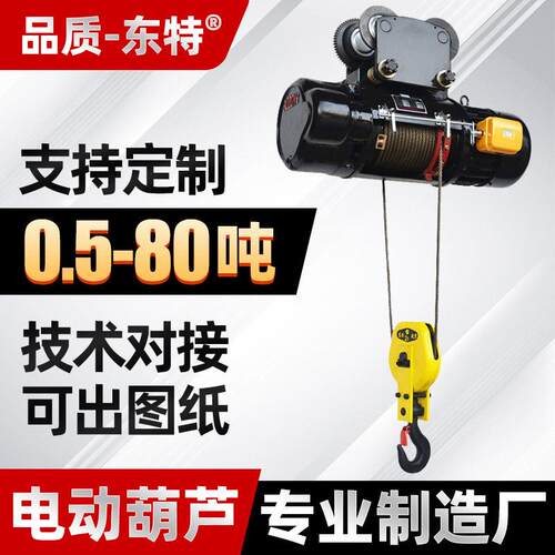 d东特15t电动葫芦10ct电芦吊五吨双葫点电动吊葫芦十吨