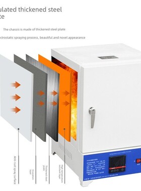 小型智能松饼炉热处理实验室塑料灰色破译一体化高温箱式电阻炉