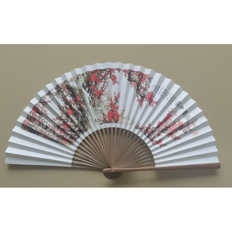 8寸9寸黑纸扇子工艺扇根扇素面折扇空白扇子30男式扇骨京剧戏新款