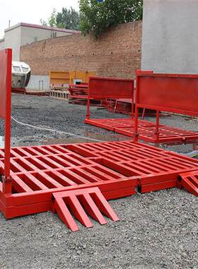 6莱鑫工程洗车机 全自动建筑工地平板洗车台 工地滚轴滚轮式洗轮