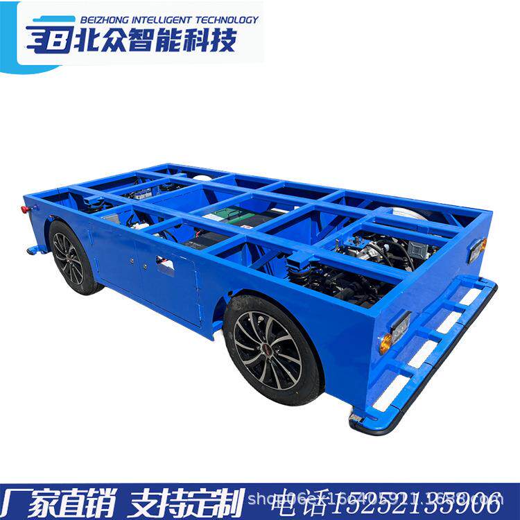 电动四轮载重平板线控底盘遥控四轮车多功能运货底盘线控四轮车