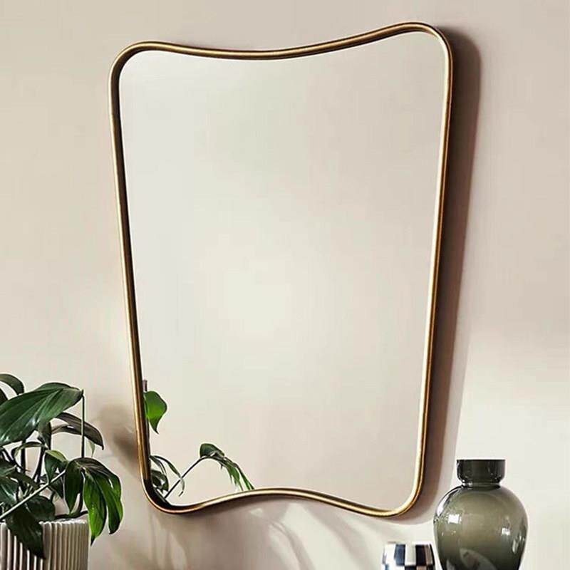 法式异形浴室镜壁挂墙覆古化妆室化妆镜子简约欧式艺术化妆镜定制