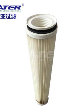 卅亚过滤工业除尘1.5米长滤筒 替布袋脉冲褶式除尘防尘滤芯厂家