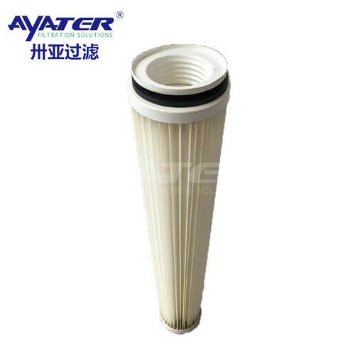 卅亚过滤工业除尘1.5米长滤筒 替布袋脉冲褶式除尘防尘滤芯厂家