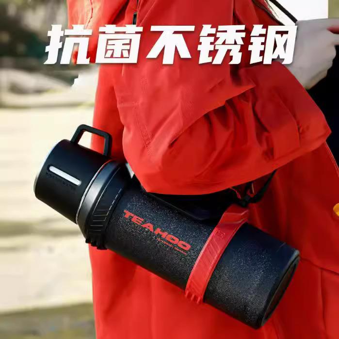 琪虎大容量保温壶户外全钢316不锈钢水壶便携式车载保温泡茶杯子
