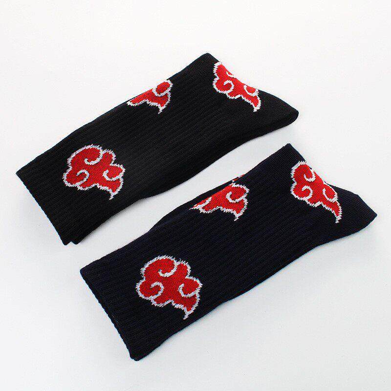 Japan Akatsuki Socks Pure Cotton Fire Cloud Animation Surrou