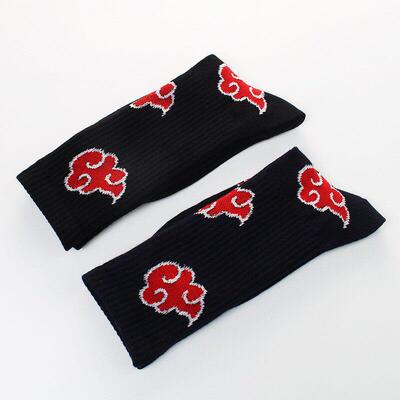 Japan Akatsuki Socks Pure Cotton Fire Cloud Animation Surrou
