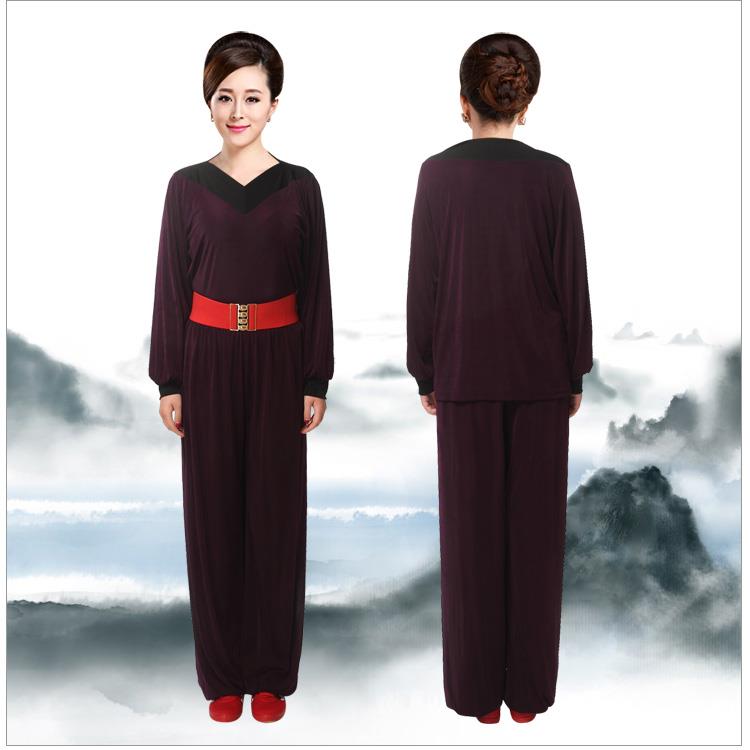 正品新2025男女冰丝木兰服套装太极服武服术服夏表演练功服舞季蹈