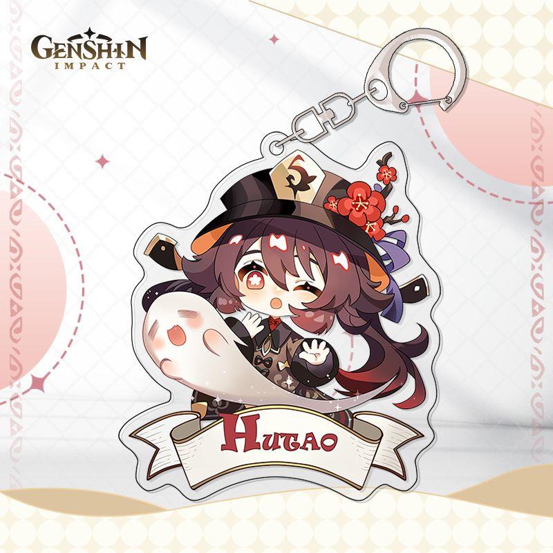 原神周边亚克力钥匙扣双面Q版背包挂件书包挂坠胡桃散兵枫原万叶