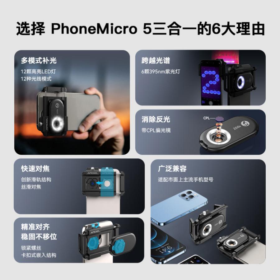 11月16日深圳手机显微镜200x高清高倍光学放大镜皮肤纺织生物实验珠宝古玩鉴定网络拍卖公告