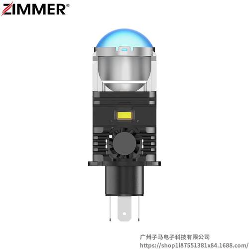 ZIMMER新款直插式透镜款大灯Y2 MT远近一体H4适用多种车型已改装
