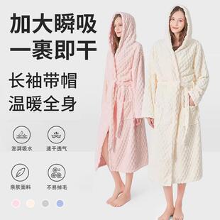 浴裙家用可穿可裹防风大人浴巾 浴袍女a类吸水速干2026新款