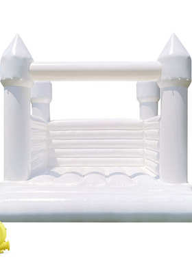 爱凌户外白色婚礼充气城堡儿童家用小型跳床生日派对游乐蹦床批发