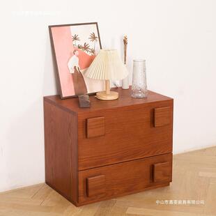 中古风电头视柜卡门柜床柜客厅家用组复古实风木储物落地卡TWC门