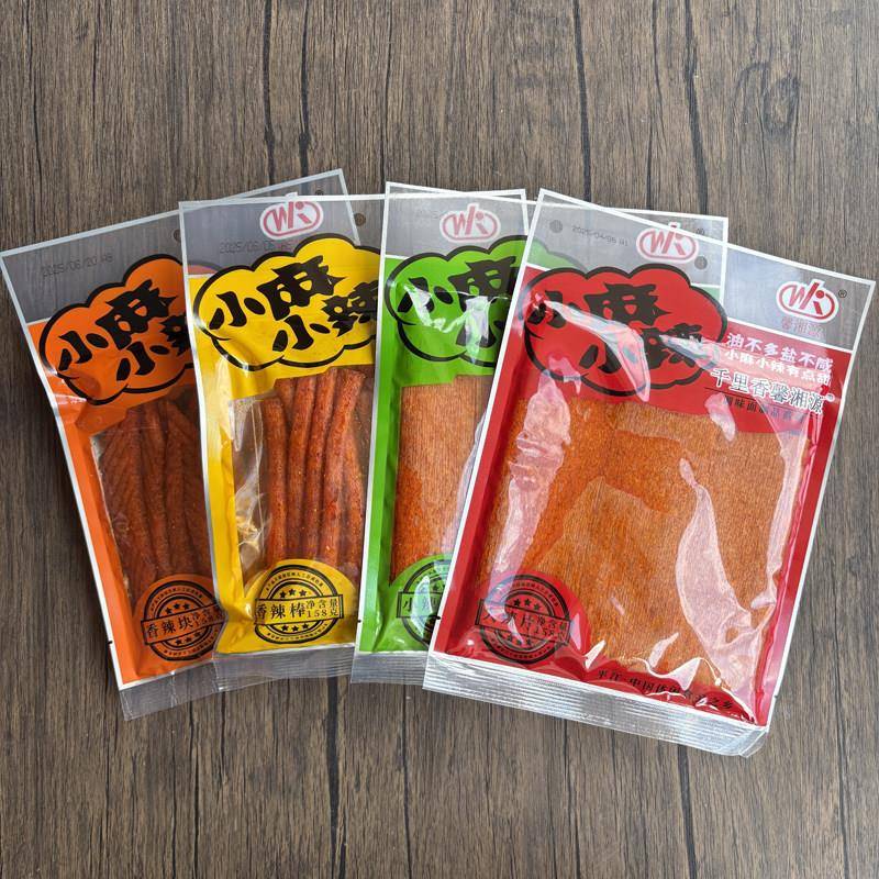 现货老式休闲小零食千里香馨湘源158g小麻小辣大辣片辣片老式香辣