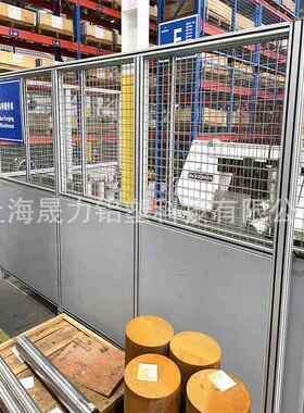 铝合金黄色网格的围栏 半透明的现代风格铝制围栏