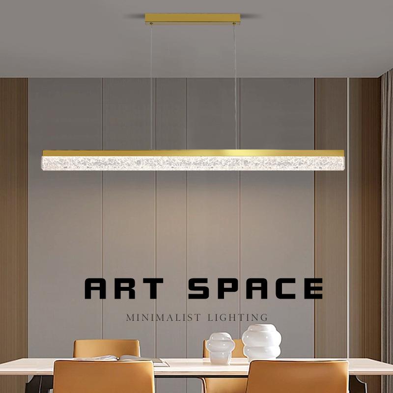 中山灯具意式极简餐厅吊灯吧台灯现代简约北欧设计师餐桌一字长条