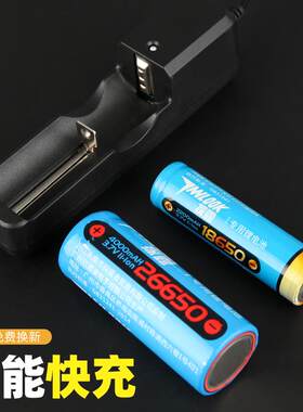 探露18650锂电池充电器3.7v/4.2多功能通用大容量强光手电筒26650