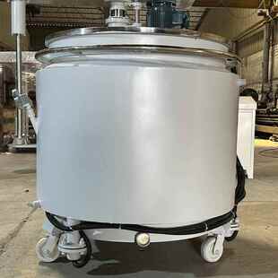 30不L锈钢双夹套冷却缸 化工油漆涂料层搅拌桶5400加厚液体分各种