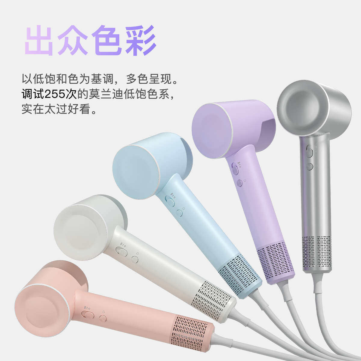 高速吹风机负离子不伤发家用吹风筒镂空护发静音大风力速干