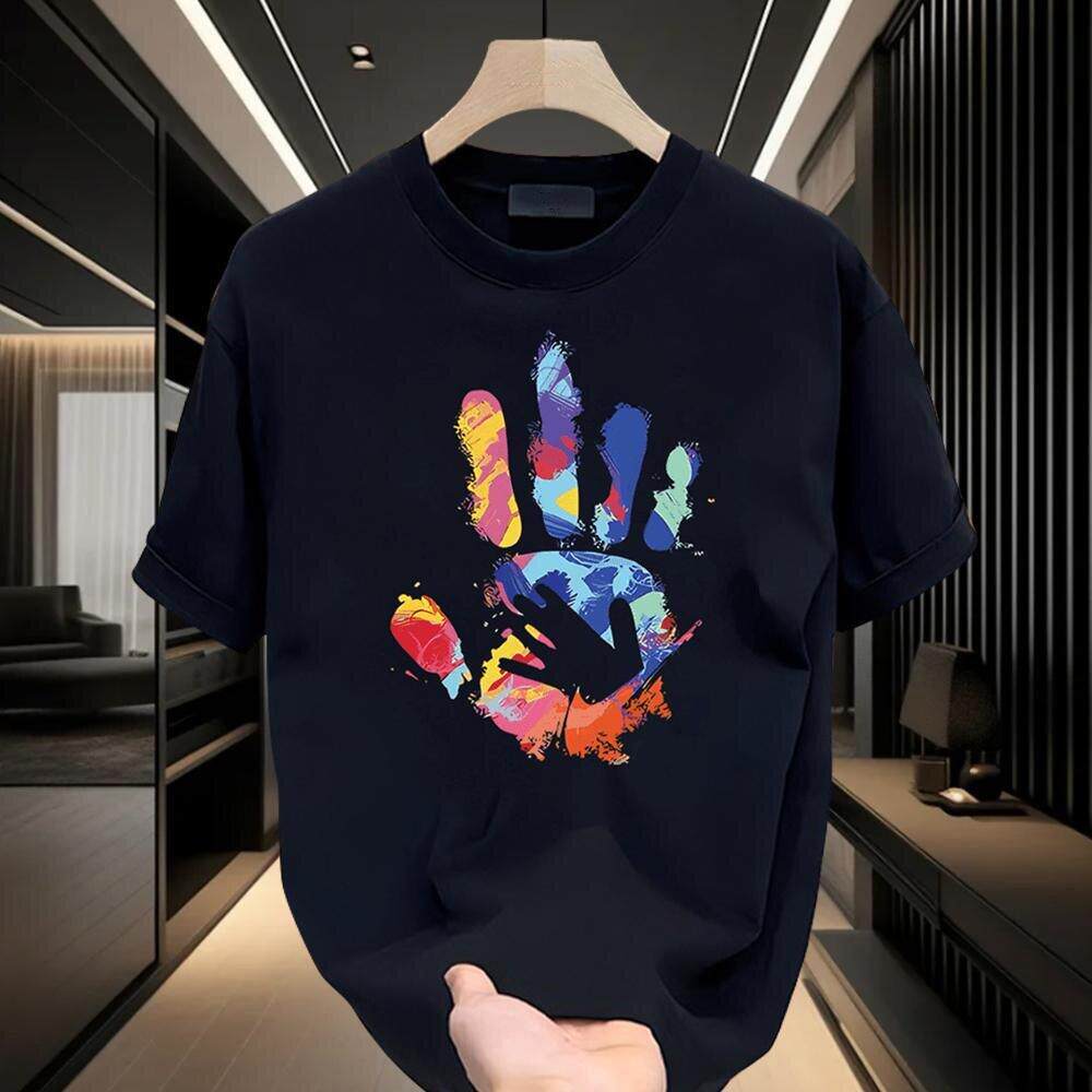 香港潮牌夏季宽松短袖t恤男潮流休闲圆领纯棉半袖打底上衣体恤衫