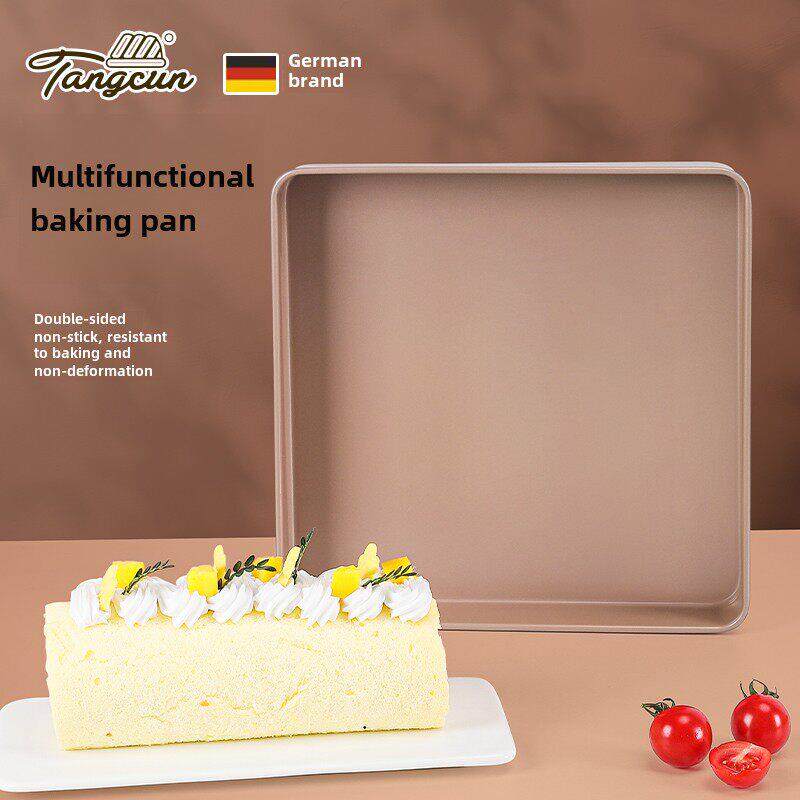 德国糖村烤盘烤箱家用28X28矩形蛋糕卷雪花糕点古代不粘烘烤模具