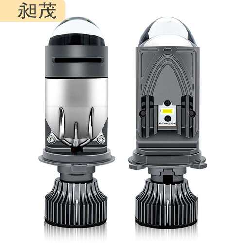 M01K 汽车LED大灯H4 H7透镜A80远近一体车头灯50W超亮LED车灯A82