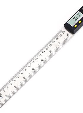 伊莱科EM-KAL500数显角度尺不锈钢电子角度尺量角器0-500mm