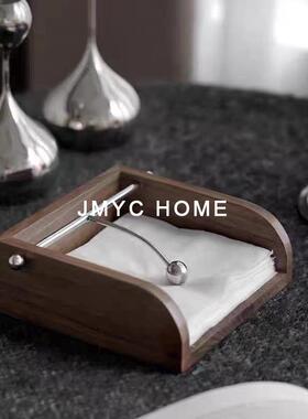 复古法式高级抽纸架饰品客厅餐厅吧台桌面茶几酒店别墅纸巾盒摆件