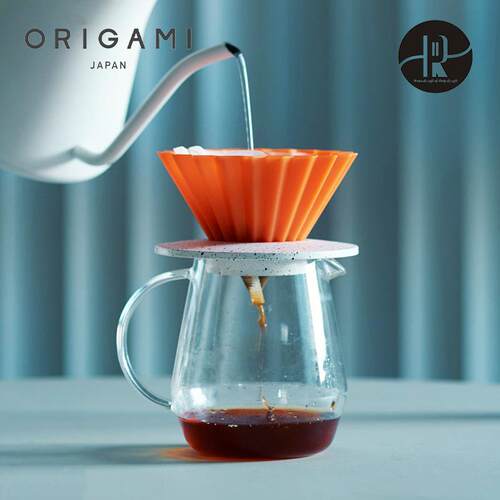 日本原装进口Origami Air 折纸手冲咖啡树脂锥形滤杯蛋糕杯V60