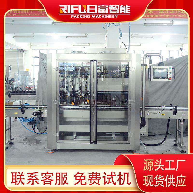 自动液体膏体四头齿轮泵跟踪式灌装机日用品医药瓶装高速灌装机