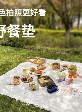 ins风户外野营地垫野餐垫波西米亚露营毯子海边沙滩布防潮垫桌布