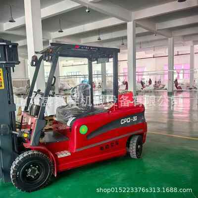 3吨环保电动叉车 新能源四轮堆高车 仓库搬运货物设备