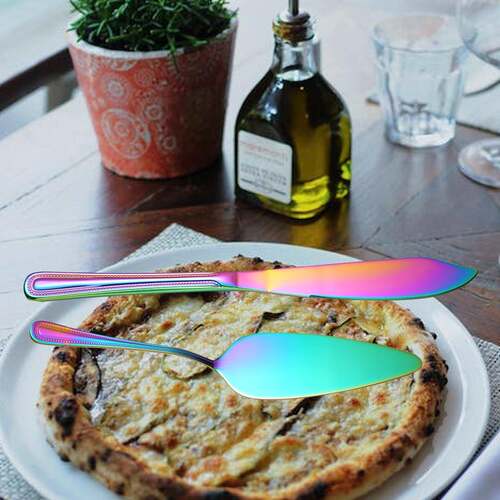 亚马逊境不锈钢餐具蛋刀铲2件套糕装礼盒酒店西餐蛋糕HR铲 面跨包