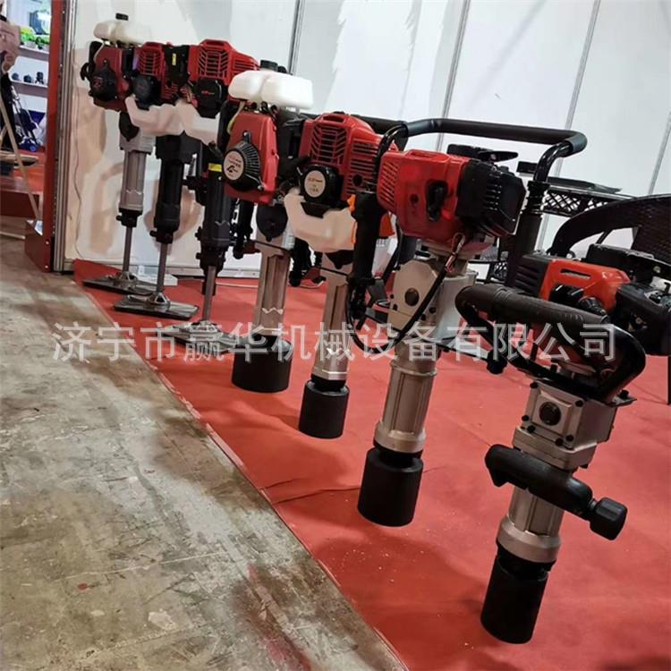 手持式内燃防汛小型打桩机 手提二冲程打桩机 木桩农场护栏打桩机