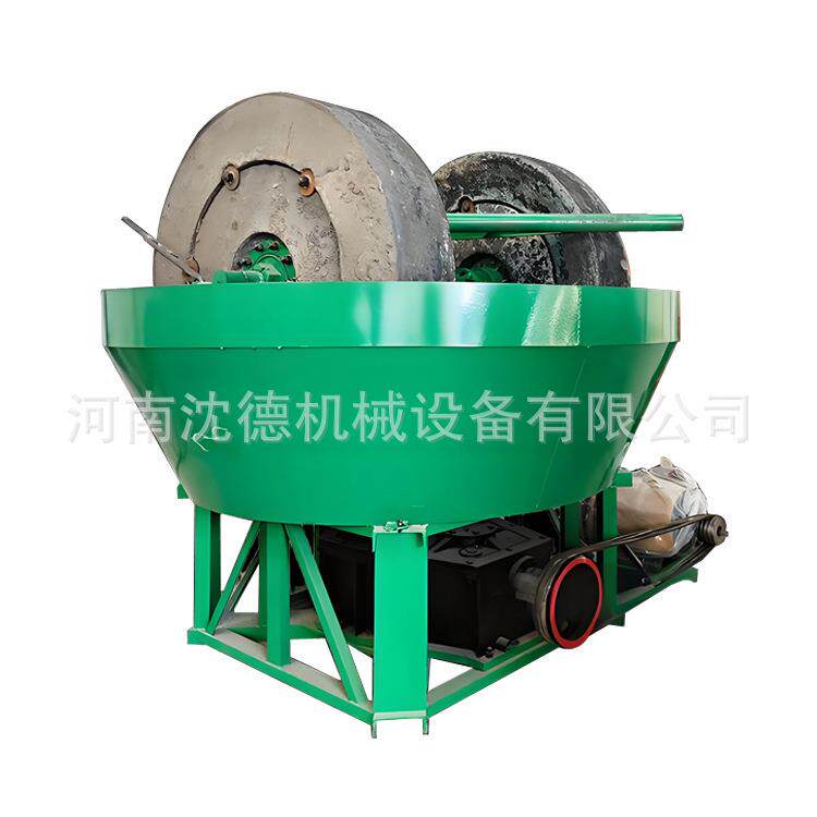 出口选矿设备大型碾金机金矿选金设备磨粉机重精石矿物研磨设备