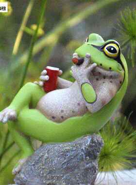 青蛙花园造景庭院摆设创意户外阳台布置院子露台装饰摆件流氓蛙