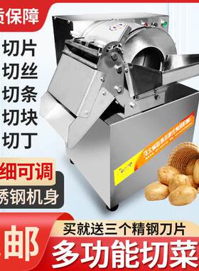 切丝机商用多功能切菜机罗卜切条机红薯切丁切块机电动土豆切片机