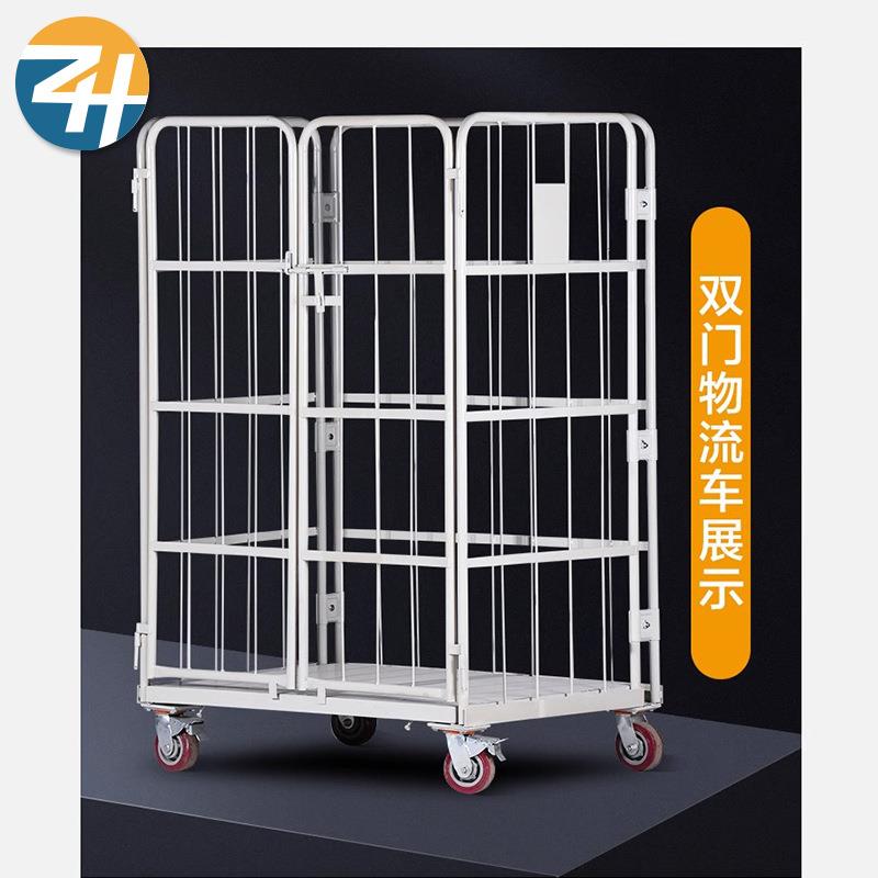 货省力搬运物流台车加拣仓储笼可移货动理76四轮厚网笼周转车