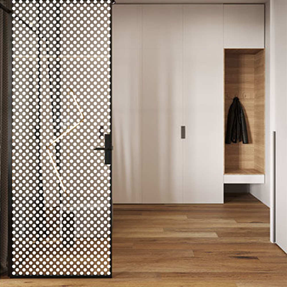 建筑供应贴膜7mm透明圆点玻璃家用白厂家窗户装饰玻璃膜贴纸