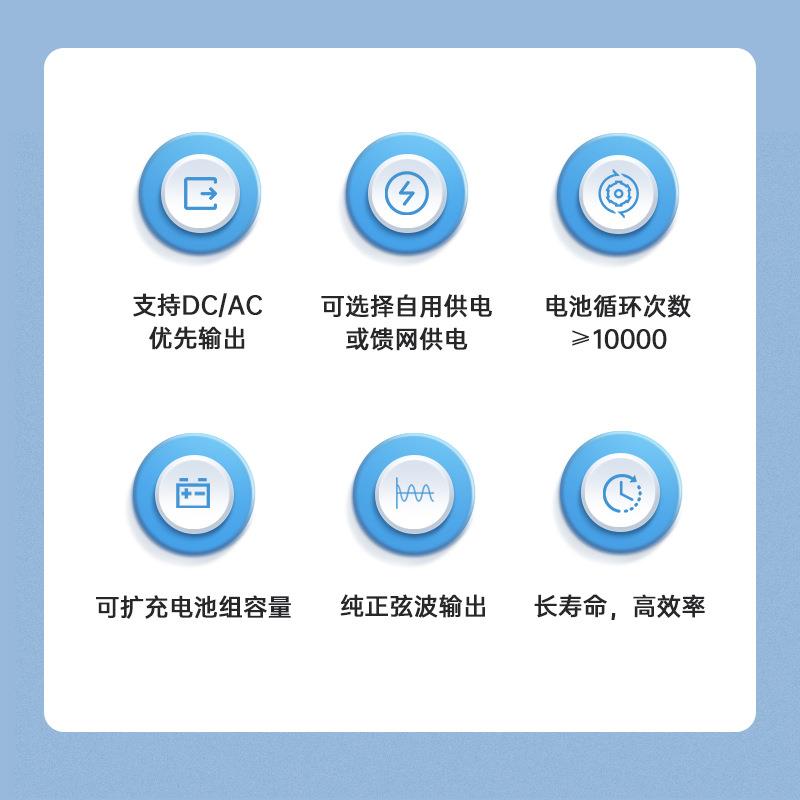 太阳能发电机一组家用逆控P体机堆式光伏储能系统MPAYHT发电一体