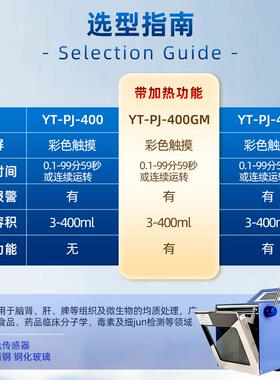 叶拓 YT-PJ-400/M/GM 实验室加热灭菌式拍打式无菌均质机器