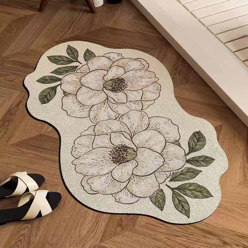 美式复古硅藻泥地垫浴室卫生间门口通用脚垫防滑吸水速干踩脚垫,居家布艺,家用脚垫,淘宝优惠券,粉丝福利购,淘宝优惠卷